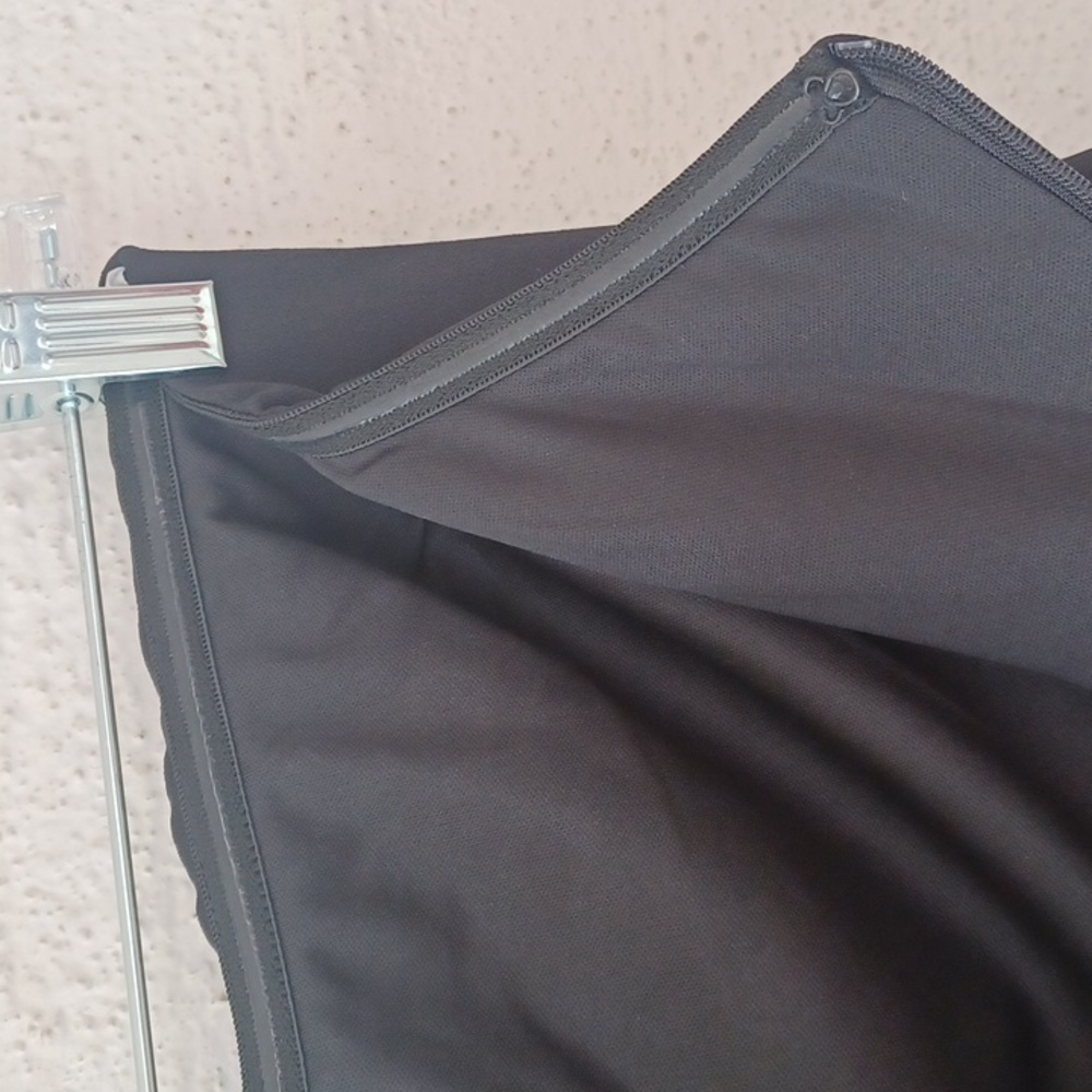 Lulus After Hours Black Strapless Ruffled Maxi Dress Thigh High Side Slit, New - Picture 13 of 16